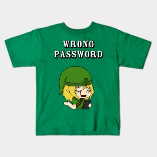 wrong password (ben drowned) Kids T-Shirt